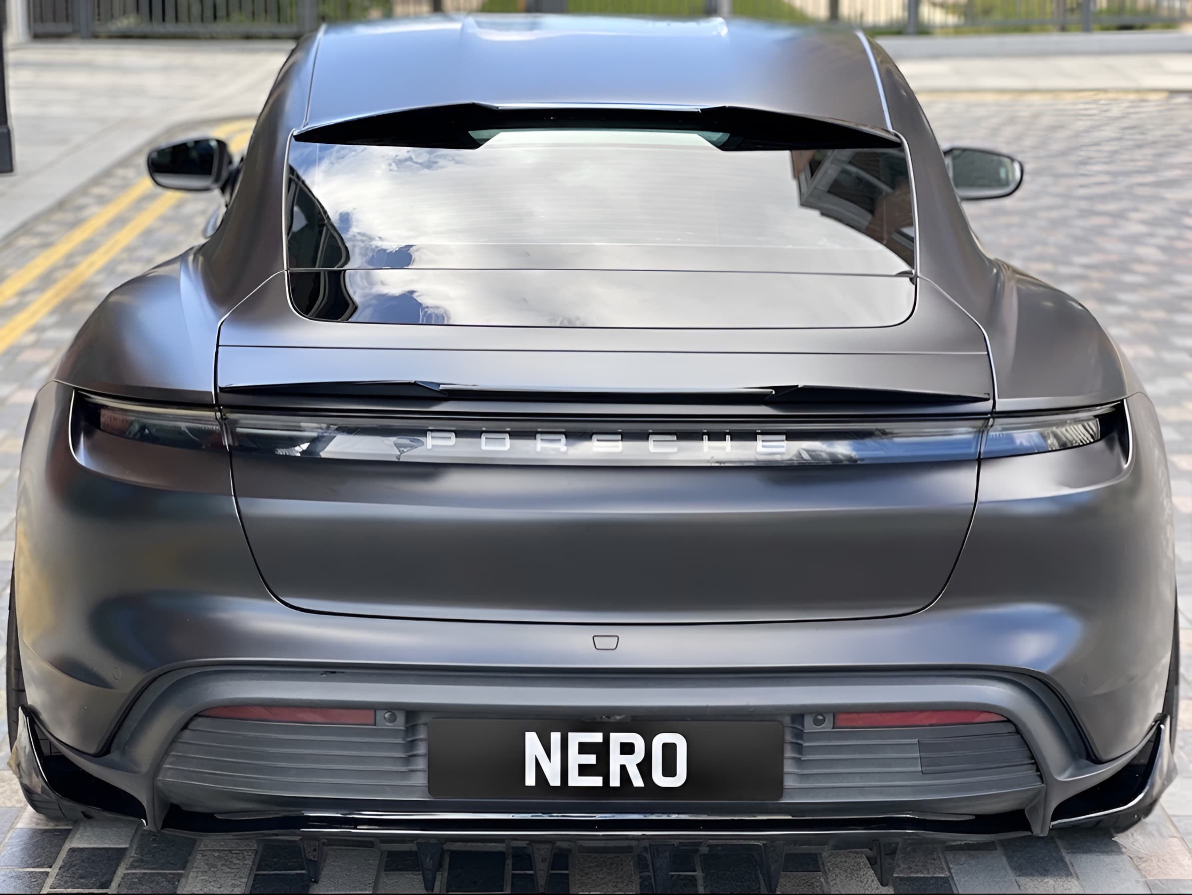 Satin Dark Porsche Taycan Turbo S - Image 2