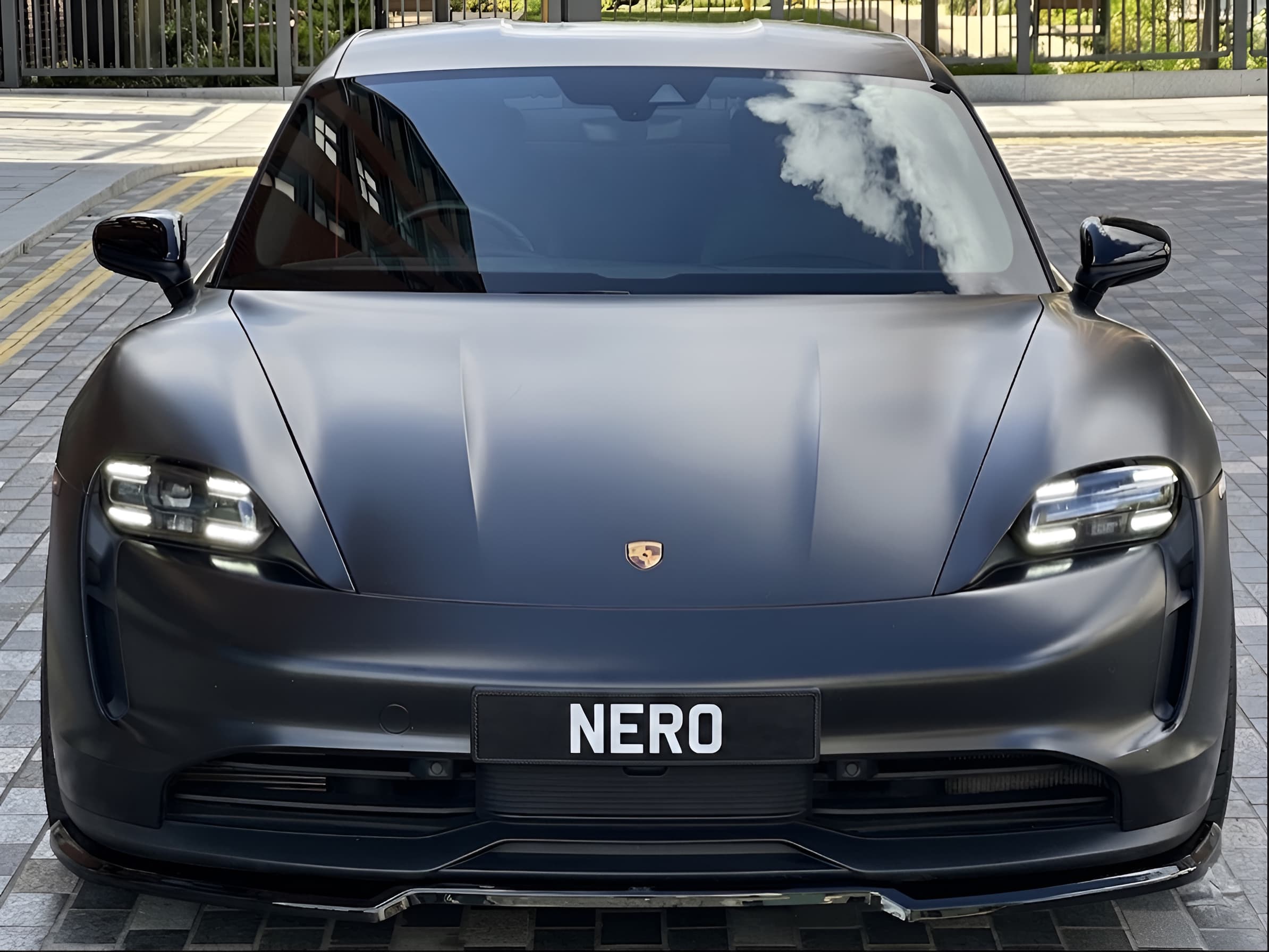 Satin Dark Porsche Taycan Turbo S - Image 3