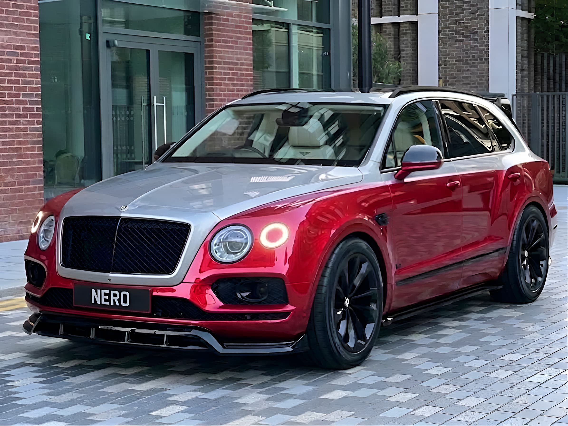 Crimson & Silver Bentley Bentayga by NERO
