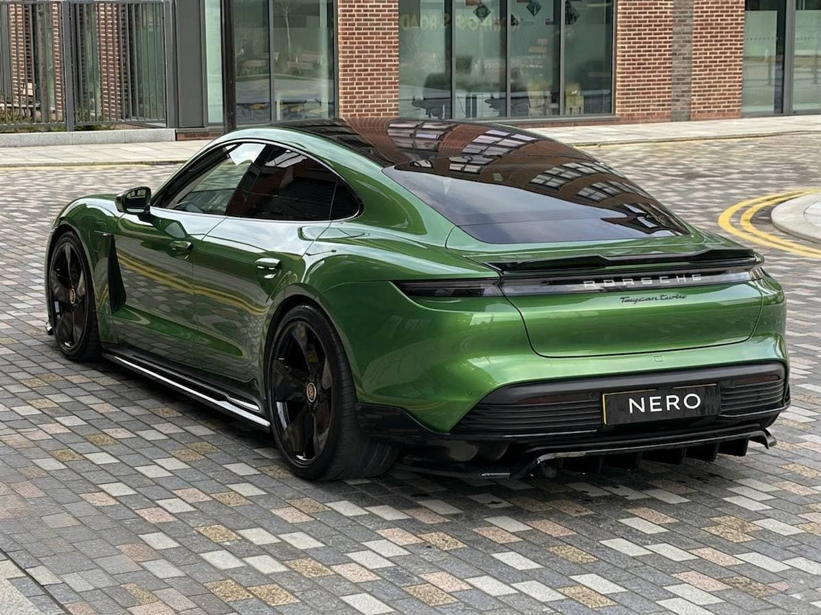 Mamba Green Porsche Taycan Turbo S by NERO