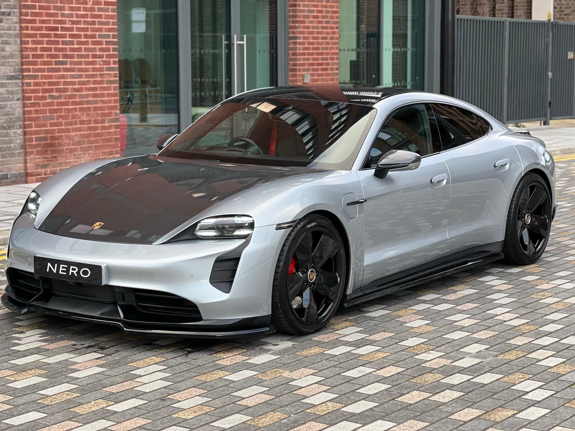 GT Silver Porsche Taycan Turbo S by NERO